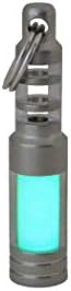 TEC Accessories TEC-SCR Isotope Chain Reaction Fob (Aqua) - Glow in The Dark tritium Vial housing for 3x11mm