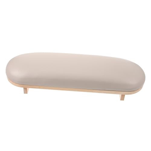 Coussin souple ongles OUNONA khaki en cuir pour salon de beauté