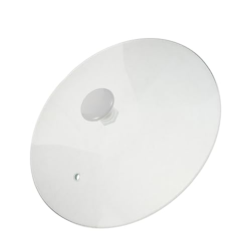 INOOMP Tapa Protectora para Microondas de Vidrio y Cerámica con Asa, Resistente al Aceite Ventilación para Liberar Vapor en Cocina y Calentamiento
