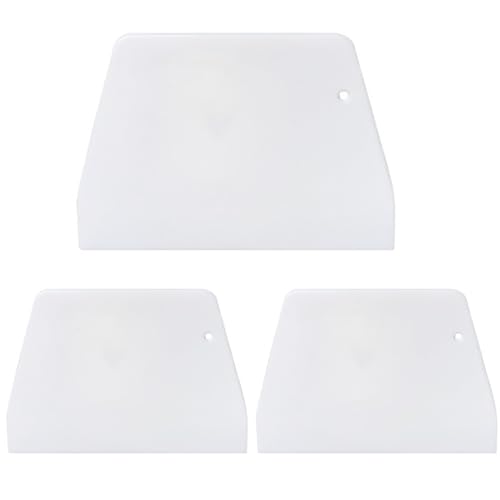 3 Pcs Raspador de Masa Rasqueta Cortadora, espátulas de plástico para pasta, raspador de cuencos, Espátula para Hornear la Crema de Mantequilla, Cocina Recoge Verduras Cortadas,Espatula Cortador Pizza