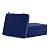 Outdoor Chair Cushions Set of 4, Waterproof & Fade Resistant Seat Cushion for Patio Furniture - 18.5 x 16 Inch Chair Pads with Ties and Hidden Zipper - Patio Chair Cushion Replacement, Navy Blue