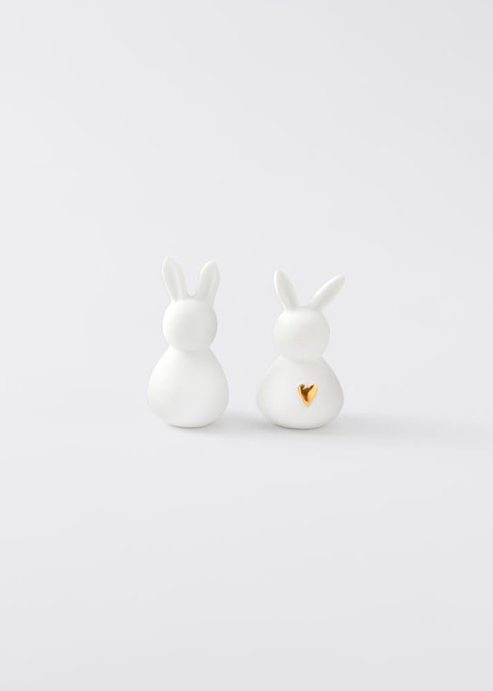 Räder White Mini Rabbits Set Of 2