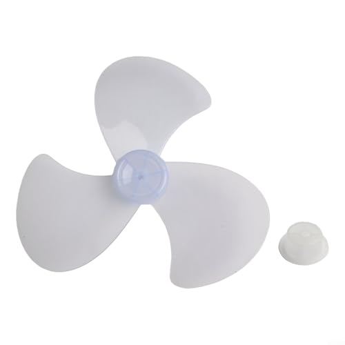 Hoja de ventilador con diseño de tres hojas para ventiladores de pedestal y escritorio de 16 pulgadas con características de fácil instalación (hoja de ventilador + tuerca)