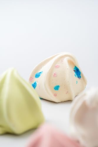 Krunchy Melts Original Meringue Cookies | Cotton Candy Flavor | Only 90 Calories Per Serving | Fat Free, Gluten Free, Dairy Free (4 Oz)