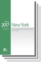 CSC® New York Laws Governing Business Entities Annotated, Spring 2017 Edition 1522130705 Book Cover