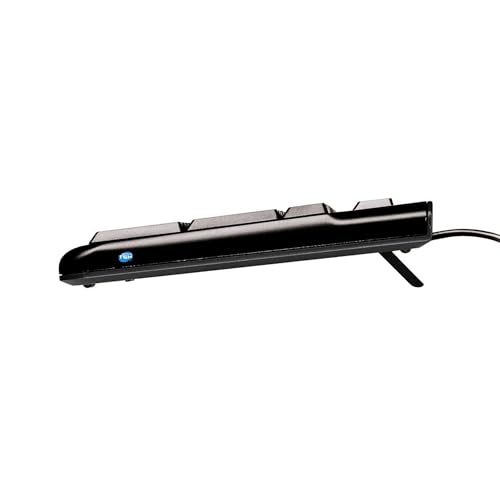 Teclado con cable USB-A Simpletek K120 FR AZERTY solución lista para usar en color negro 3