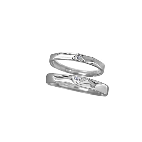 Bague de fiançailles couple argent pour célébrer votre quotidien