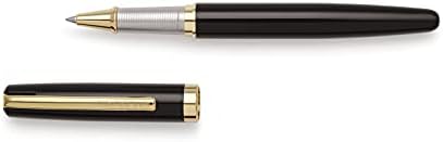 LEGEND Executive Royale Roller Pen, Metal, 777 German Roller Refill Blue Ink, Luxury Business & Corporate Gift Pen (Rich Black)