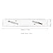 Denash 450mm Marine Navigation Parallel Ruler, Nautical Chart Plotting Tool with High Transparency Acrylic for Accurate Marking and Surveying at Sea