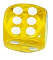 Regy Six Sided 16mm Transparent Dice Die for DND, MTG, RPG, Tenzi, Yahtze, Bunco, Table Borad Games, Math Teaching (3 Multicolour Dice Set) Pack of 18pcs 1