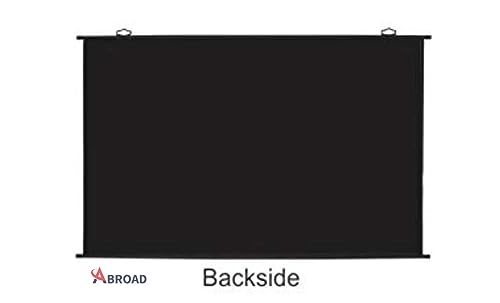 Image of Abroad Map Type Projector Screen 7 Feet (W) x 4 Feet (H) - 92 inch Inch Diagonal Aspect Ratio 16:9 Format, Supports UHD, 3D and 4K