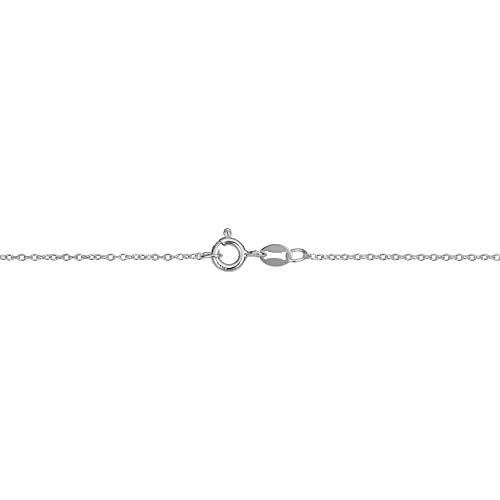 Kooljewelry Sterling Silver or Yellow Gold Over Sterling Silver Cable Chain Necklace for Women (1.2 mm, 1.6 mm or 2.1 mm)