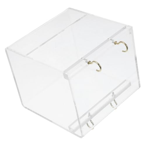 ERINGOGO Parrot Bird Bath Shower Box Safe Budgerigar Bathing Container for Cage