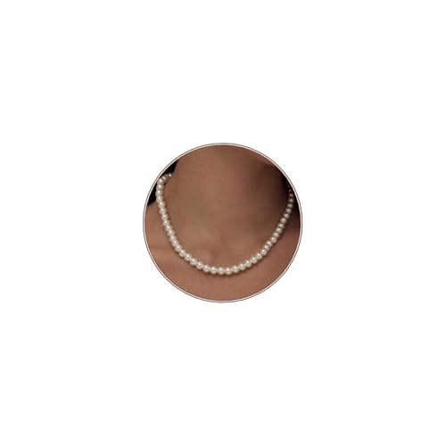 WEITAPYT Colliers Perles pour Femme, 8mm Collier Perle Imitation, Collier Perles Blanches, Colliers...
