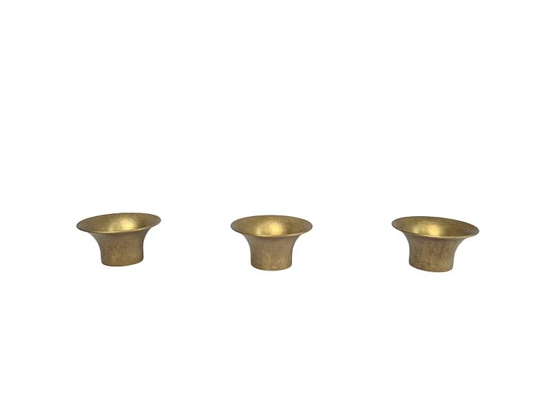 Steirische Harmonika Basstrichter 12 Stück – 33 mm aus Altmessing – Ersatztrichter für Bässe bei Harmonika & Akkordeon – langlebig, klangstark & passgenau – ideal für Reparatur & Instrumentenbau