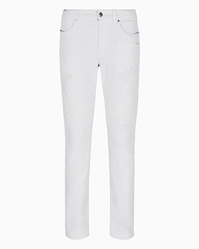 Armani Exchange Men's Skinny Biker Fit Stretch Cotton Bull Denim 5 Pocket Pant