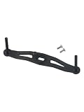 Getdoublerich Manico per mulinello da pesca in fibra di carbonio per Daiwa e per abu Garcia, passo 95 mm, braccio basculante con piastra di bloccaggio, foro 8/5 mm
