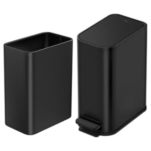 Cesun 1.2 Gallon Step Trash Can and Open-Top Trash Can