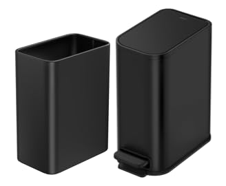 Cesun 1.2 Gallon Step Trash Can and Open-Top Trash Can