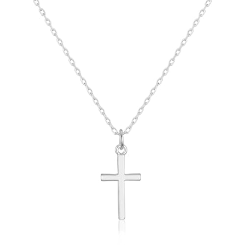 Philip Jones Silver Plated Cross Necklace