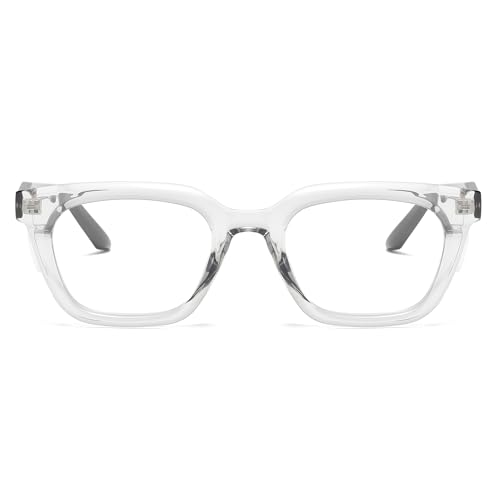 Image of Cyxus Blue Light Blocking Glasses Women Men TR90 Square Chunky Frame Computer Gaming Party 8237