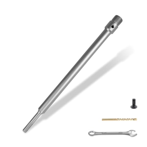 LALAGO 330mm Rallonge pour scie trépan SDS, Manche Rond de 350 mm SDS Plus, SDS Plus Poignée Barre de Connexion (Filet fin au pas de 2 mm)