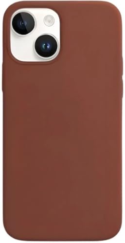 Image of Premium Liquid Silicone Case for iPhone 11 - Slim Full Body Protective Back Cover with Soft Microfiber Lining, Anti-Slip Grip Scratch Resistant Phone Case(Brown)