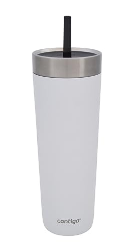 Contigo Botella térmica 720 ml | 100% a prueba de fugas, sin derrames | Botella térmica de acero inoxidable aislada con tapa | se enfría durante 14 horas | Taza termo | termo Libre de BPA