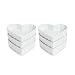 HIC Heart Creme Brulee, Fine White Porcelain, 5 x 1-Inch, Set of 6