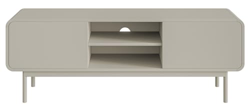 Selsey Mueble para TV, aparador de televisión, 154 cm, con cajones, de pie, Color Gris y Beige