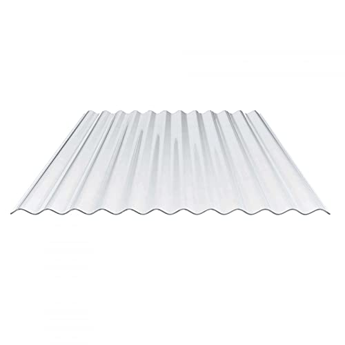Preisvergleich Produktbild Lichtplatte / Wellplatte / Lichtwellplatte / Profil 76 / 18 / Material Polycarbonat / Breite 1116 mm / Stärke 0,9 mm / Farbe Glasklar