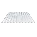 Produktbild Lichtplatte | Wellplatte | Lichtwellplatte | Profil 76/18 | Material Polycarbonat | Breite 1116 mm | Stärke 0,9 mm | Farbe Glasklar