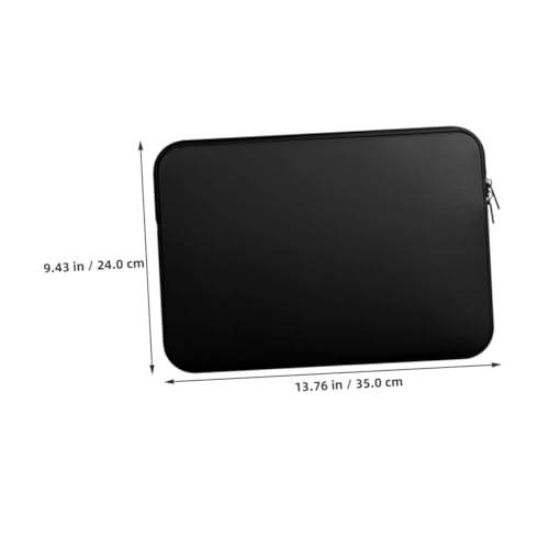 Funda para portátil acolchada contra arañazos: kit de 2 piezas protectoras negras 3