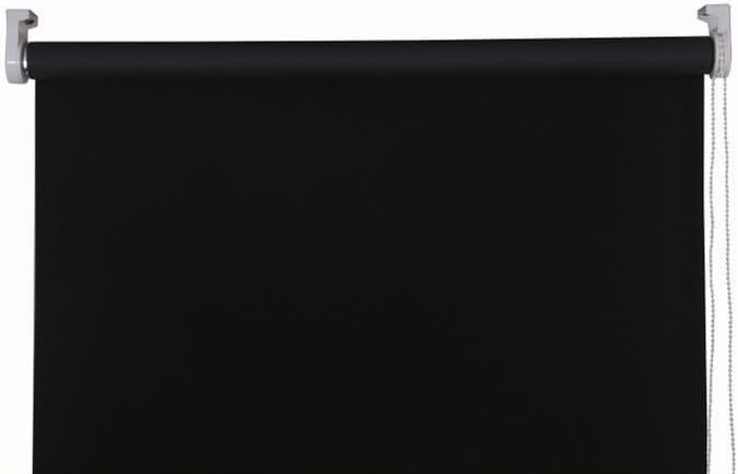 APEX FURNISHINGS Roller Blinds Made to Measure Black Blackout Blinds for Windows, Thermal Insulated UV Protection Child Safety Easy Fit Home Office Window Blinds Upto 60W x 210H cm