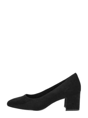 MARCO TOZZI Damen Pumps mit Blockabsatz Vegan, Schwarz (Schwarz), 40 EU