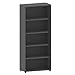 Aktenregal 5 Fächer | Büroregal Ordnerregal Standregal H183 x B80 x T40 cm | höhenverstellbare Regalböden | Made in Germany