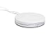 TYLT Crest Round Wireless Charger, Universal Fast Wireless Charging Pad, QI Certified 10w Max Compatible with Apple iPhones, Samsung Galaxy Phones, Wireless Buds and Other QI Capable Devices| White