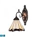 Mix-N-Match 1-Light Sconce In Tiffany Bronze - LED Offering Up To 800 Lumens (60 Watt Equivalent) With Full Range Dimming. Includes An Easily Replaceable LED Bulb (120V).