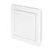 Price comparison product image Awenta 150 x 150 mm Plastic Access Panel Door - White Opening Flap Cover Plate - Inspection Hatch - Door Latch - Concealed Hinge - Removable Door - Paintable Smooth Surface (6 x 6 Inches)