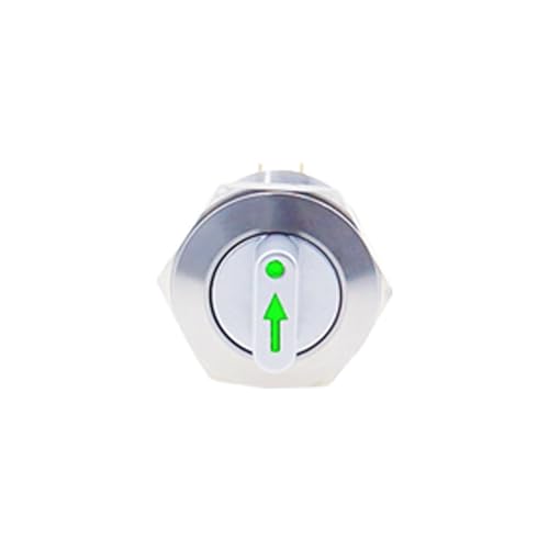 Sélecteur rotatif 22mm 2NO2NC bouton rotatif étanche vert pour panneau de contrôle