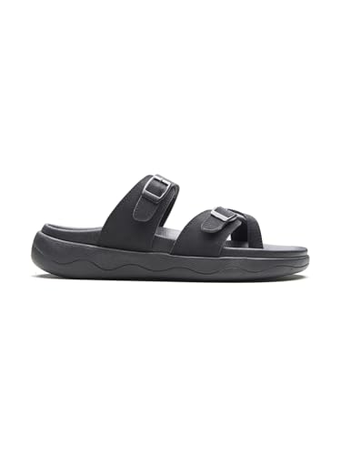 Image of Michael Angelo Black Casual Thong Slippers & Floaters for Men
