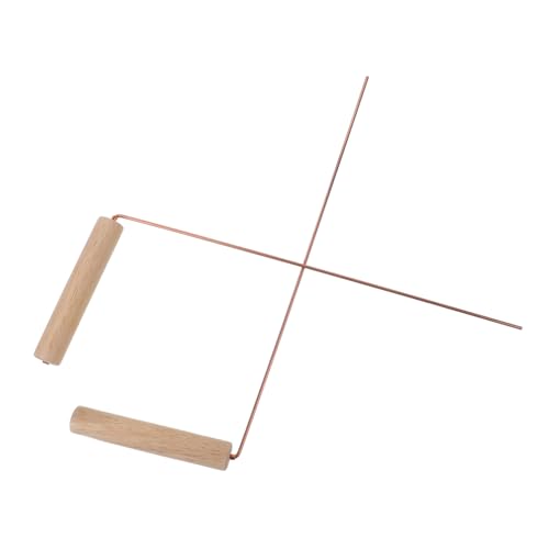 HOMOCONO 2pcs Copper Dowsing Rods for Water Witching Portable Divining Sticks Kit Outdoor Water Detection Tool Smooth Surface and Comfortable Grip