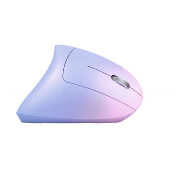 Lekvey Ergonomic Mouse, Vertical Wireless Mouse, for Laptop, Light Violet to Pink