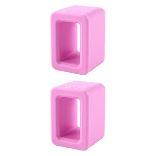 Hebilla de cinturón de auto JicSuXi de silicona rosa pack de 2 unidades 6