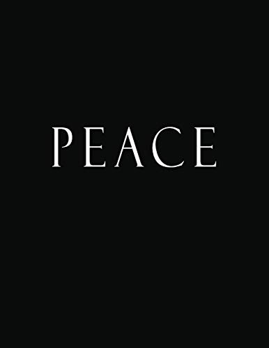 Peace: Black and White Decorative Book to Stack Together on Coffee Tables, Bookshelves and Interior Design | Add Bookish Charm Decor to Your Home | ... Your unique Fashion Design style | Peace