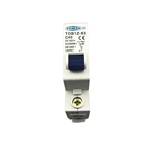 Interruptor automático 1P 40A DC 125V disyuntor magneto térmico para corriente continua 2