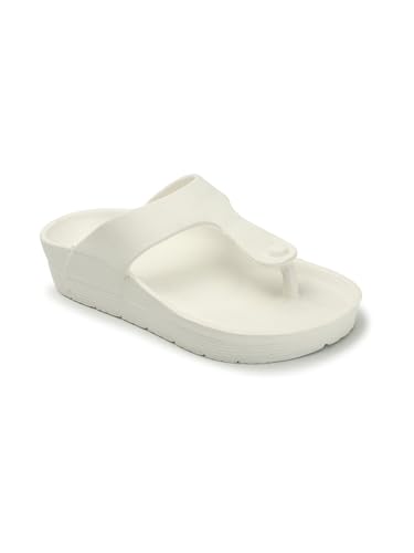 CL Women Flip-Flop,OFF-WHITE,UK-6