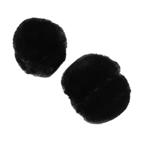 COLLBATH 1 Pair Winter Furry Arm Warmer Fashion Wristband Glove Fur Wrist Cuff Warmer