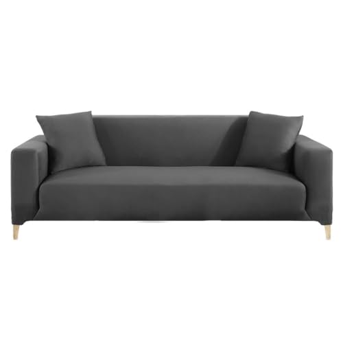 Fundas para sillon y sofa de 2 plazas elasticas gris de 145-185cm salon 2