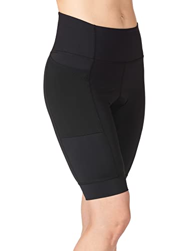 Terry Shorts de ciclismo Coldre Prima. Acabamento de tecido fosco de alta compressão feminino - Camu